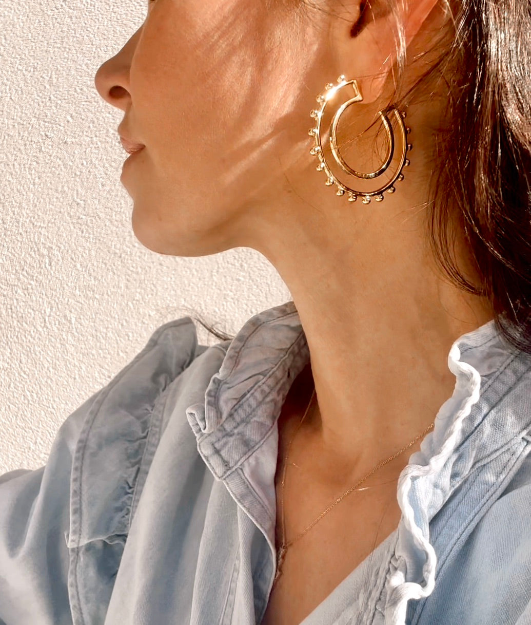 Solara Earrings- Gold